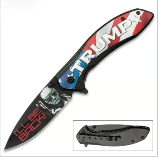 Trump I'll Be Back Pocket Knife