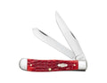 Case Daek Red Bone Peach Seed Jig Trapper W/Clip Carbon Steel