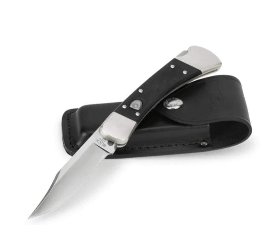 Buck Folding Hunter Auto Elite, Black G10/Nickel Silver HDL, S30V
