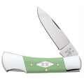 Case Mint Green Smooth Synthetic Lockback