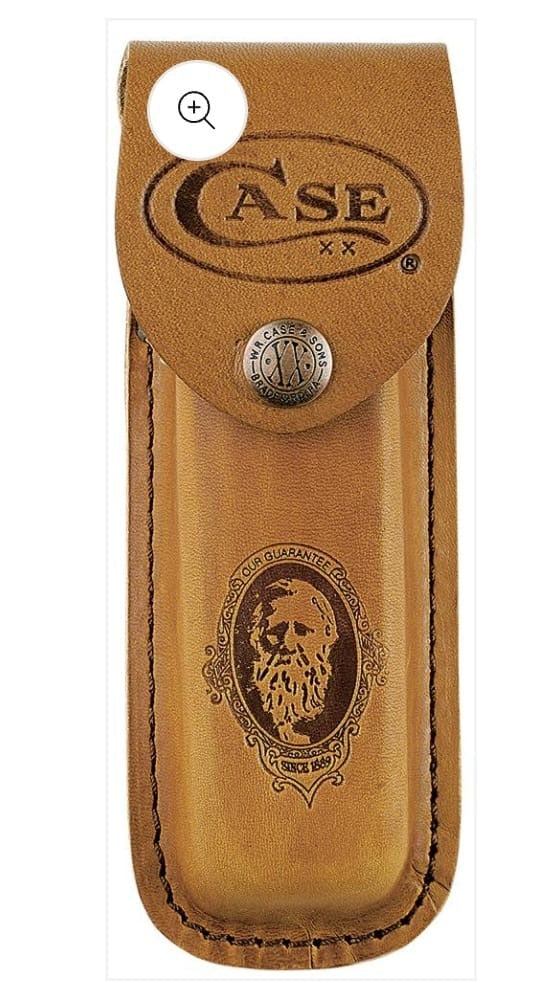 Case 6.5 Bone Stag Folding Hunter With Sheath