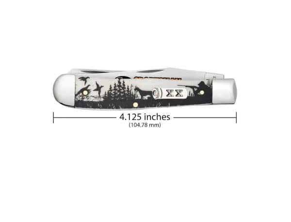 Case Sportsman Series Hunter/With Bird Dog Smooth Natural Bone Trapper