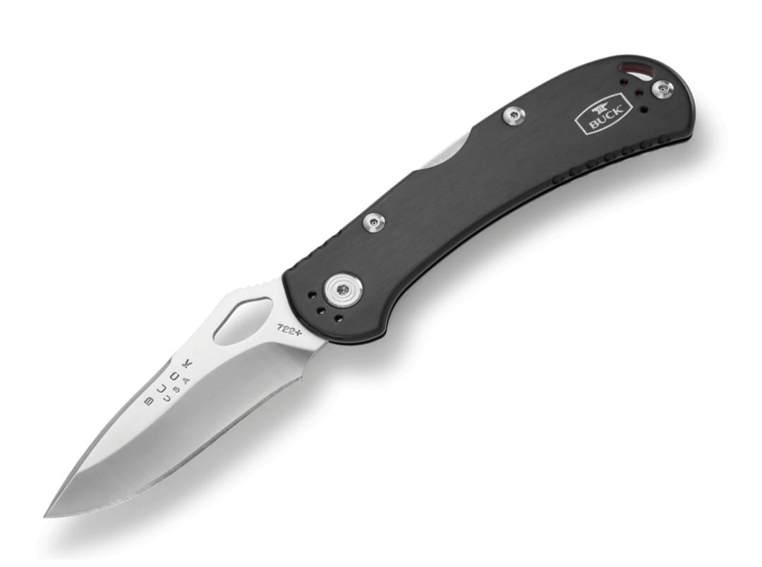 Buck Spitfire Black Handle, Red Liner