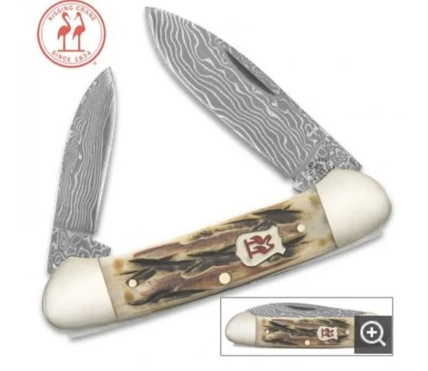 Kissing Crane Burnt Bone Canoe