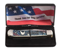 Case U.S. Veterans Natural Bone Color Wash Trapper