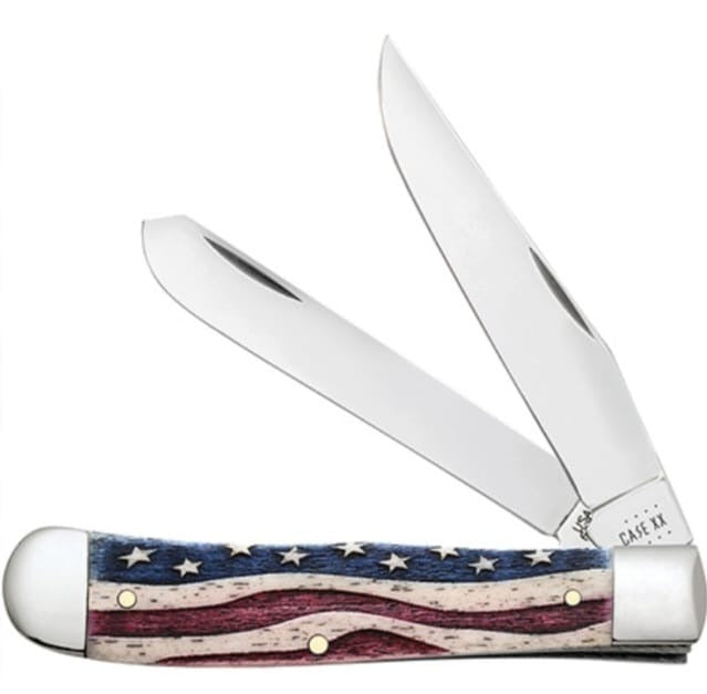 Case XX Star Spangled Natural Bone  Wash Trapper