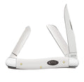 Case XX White Synthetic Smooth Medium Stockman