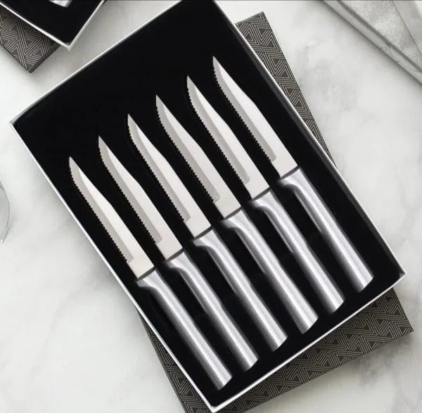 Rada Six Piece Serrated Steak Knife Set Stainless Steel