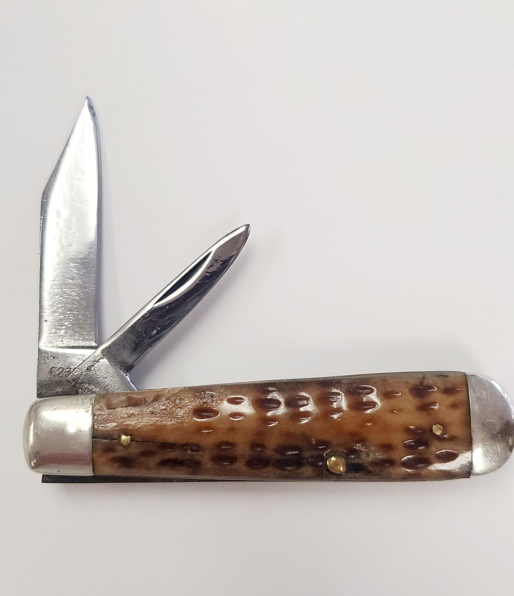 Case 7 Dot 1973 Jigged Bone Jack Knife Pattern 6235 1/2