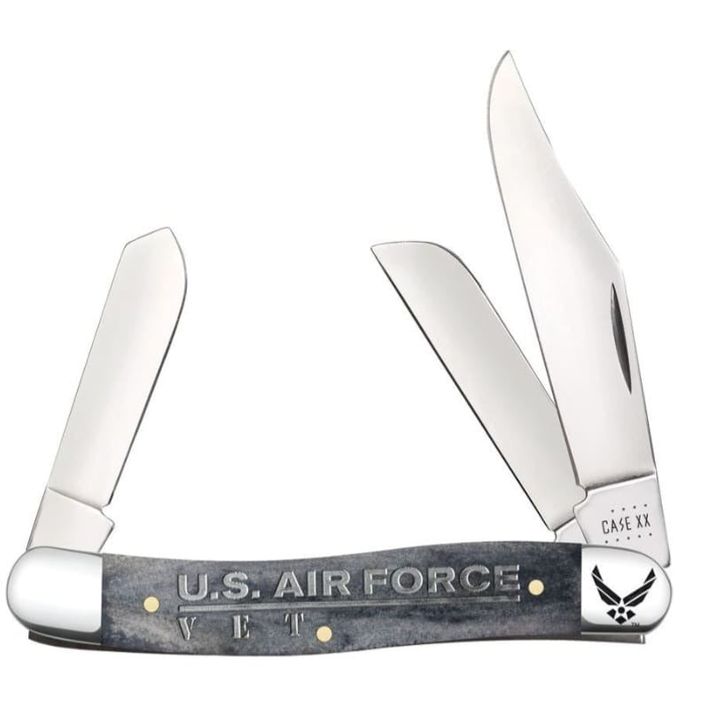 Case XX USAF Gray Bone Smooth Stockman