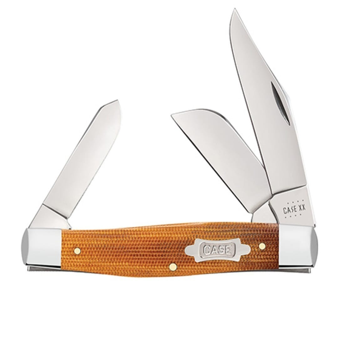 Case XX Natural Smooth Micarta Smooth Large Stockman