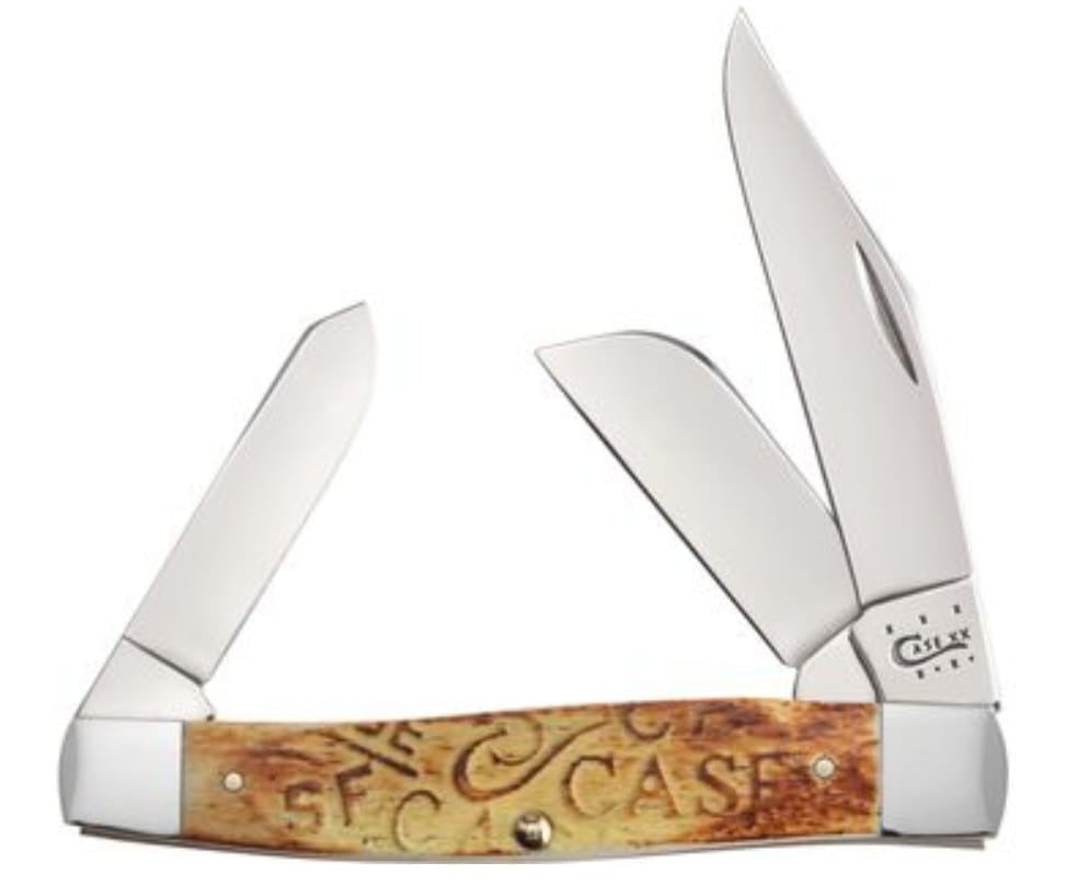 Case XX Burnt Oat Bone Large Stockman