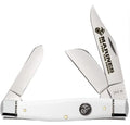 Case USMC White Synthetic Smooth Large Stockman