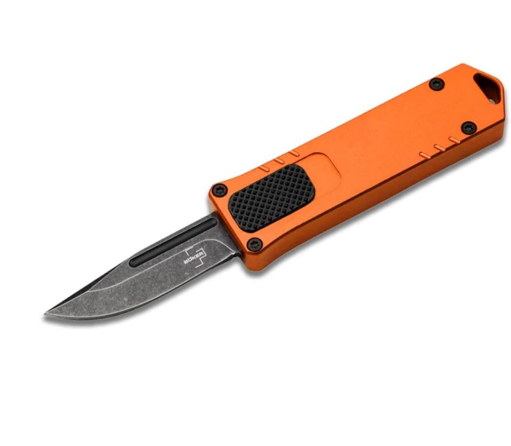 Boker Plus USB Burnt Orange Aluminum OTF Knife