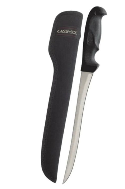 Case XX Black Synthetic Fillet Knife W/Black Nylon Sheath Discontinued