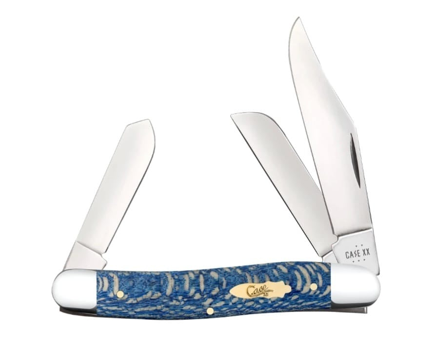 Case Blue Sycamore Wood Smooth Stockman