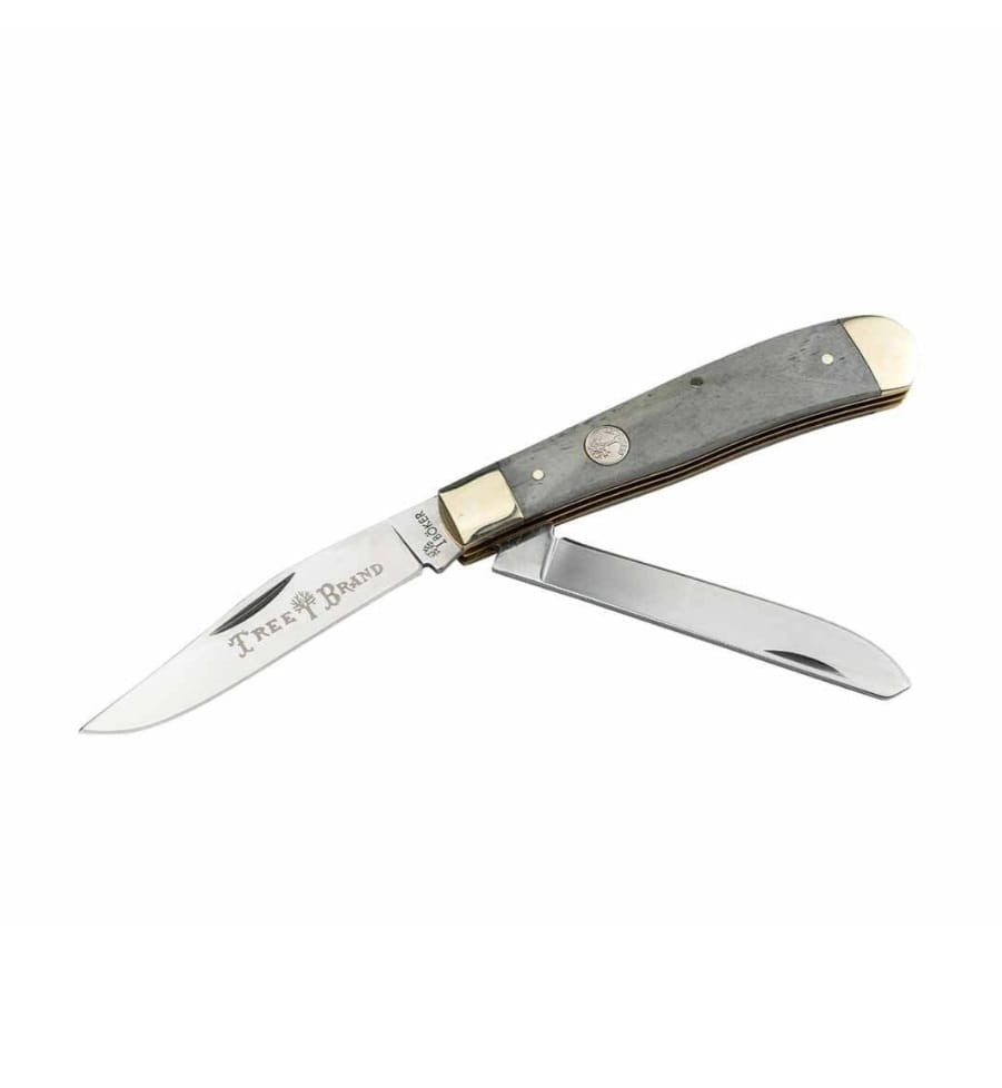 Boker Smooth Grey Bone TS 2.0 Trapper Made In Germany