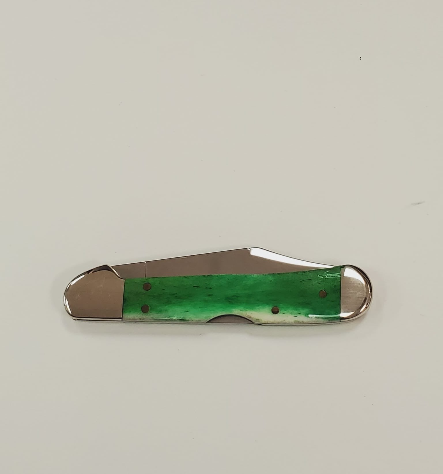 Case XX Bright Green St. Pattys Day  Mini Copperlock W/ Gift Tin