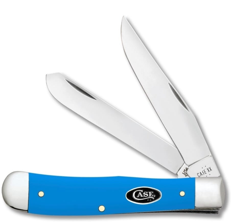 Case Light Blue Smooth Synthetic Trapper