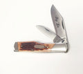 Frost Cutlery Big Lou Brown Jigged Bone Gunstock Jack Knife