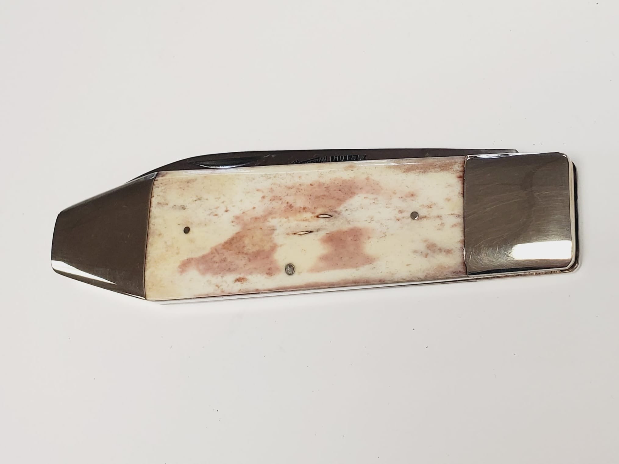 Froat Cutlery Smooth Natural Bone Coffin Knife Made In Japan With Box