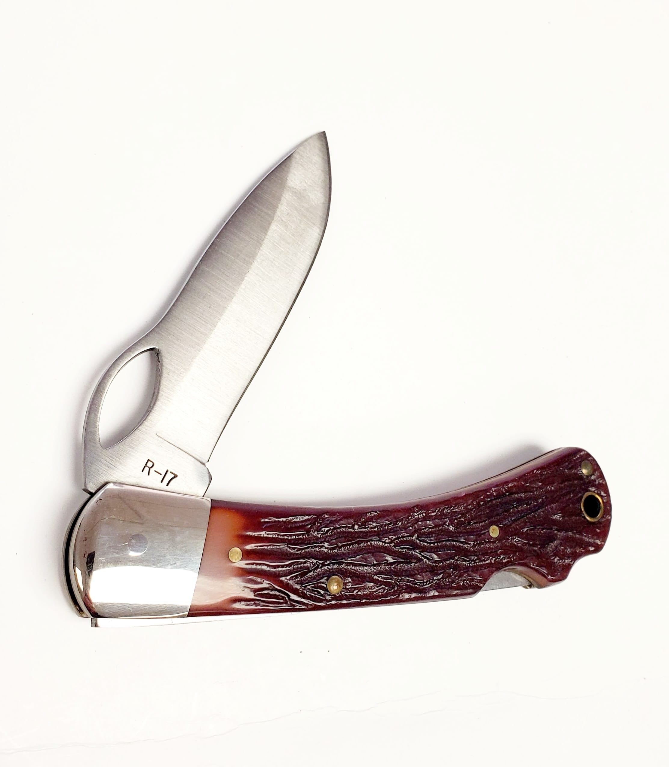 Camilus R-17 Bone Handle Folding Hunter
