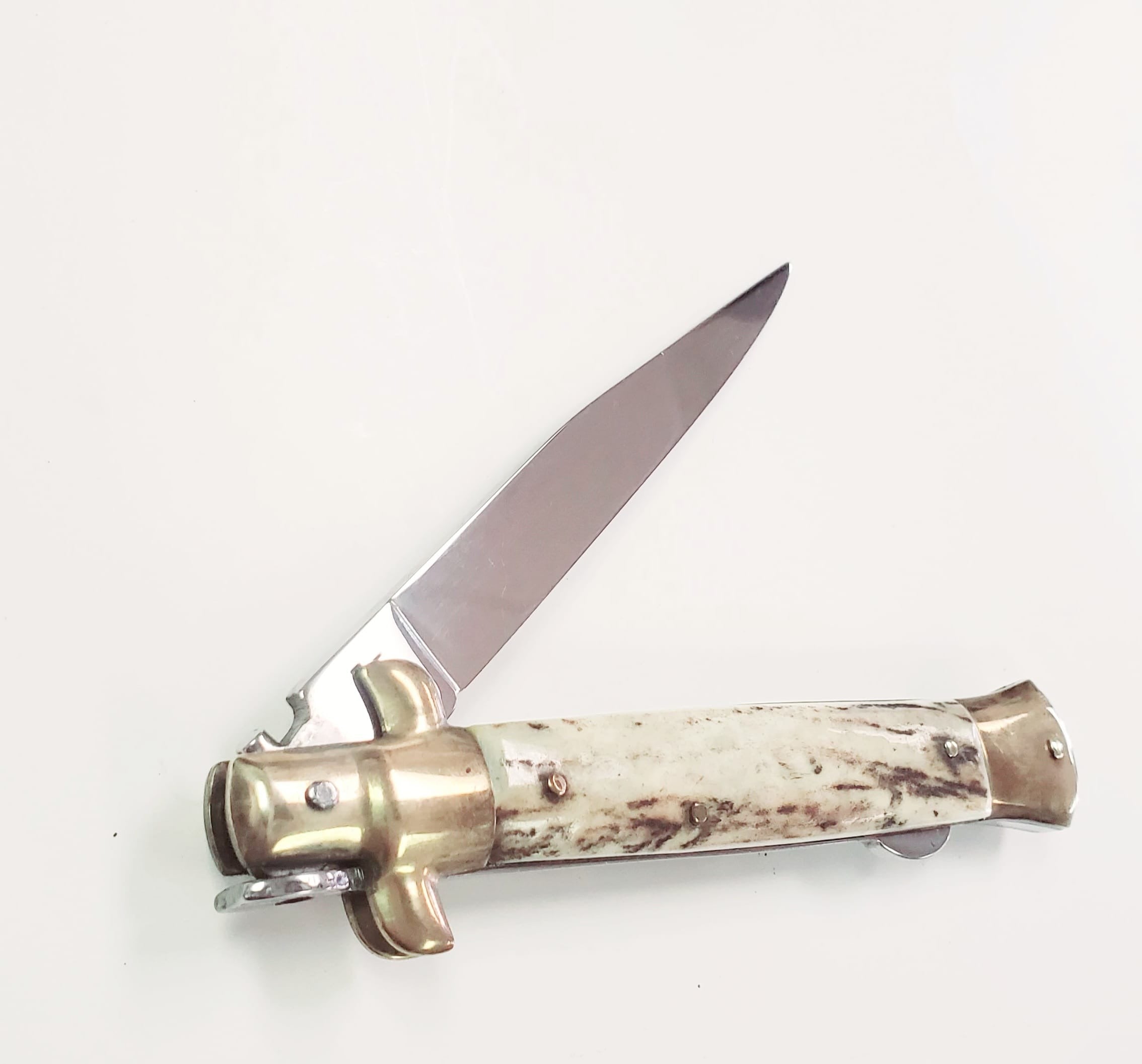 Kissing Crane Large Wood Handle Stiletto Knife