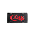 Case Licence Plate Black W/Red Logo