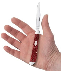 Case XX Sparxx Ruby Stardust Kirinite Smooth Slimline Trapper