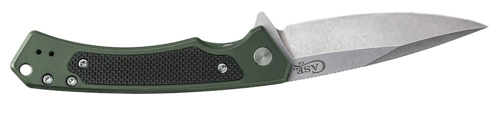 Case OD Green Anodized Aluminum W/Black G-10 Inlay (Marilla S35VN)