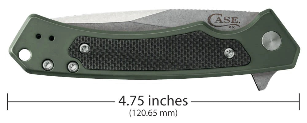 Case OD Green Anodized Aluminum W/Black G-10 Inlay (Marilla S35VN)