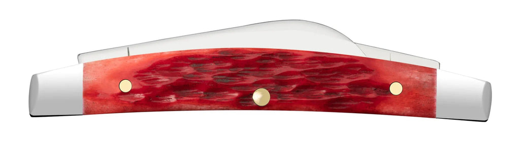 Case XX Dark Red Bone Peach Seed Jig Small Congress