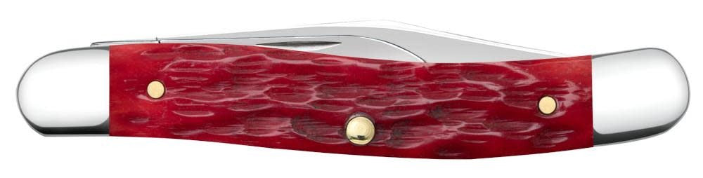 Case XX Dark Red Bone Peach Seed Jig Medium Jack