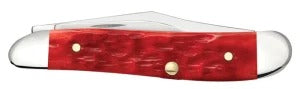 Case XX Dark Red Bone Peach Seed Jig Peanut