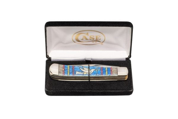 Case XX Stained Glass Dove Natural Bone Smooth Trapper