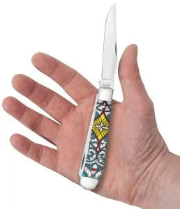 Case XX Stained Glass Natural Bone Color Wash Trapper