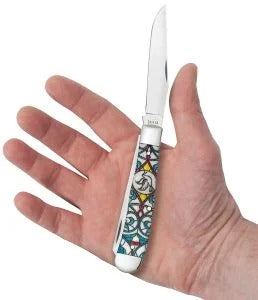 Case XX Stained Glass Dove Natural Bone Color Wash Trapper