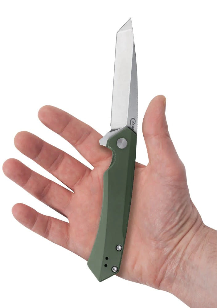 Case XX OD Green Anodized Aluminum ( Kinzua S35VN)