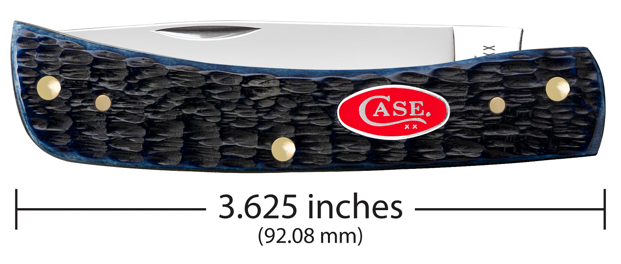 Case XX Navy Blue Bone Rogers Jig Sod Buster Jr