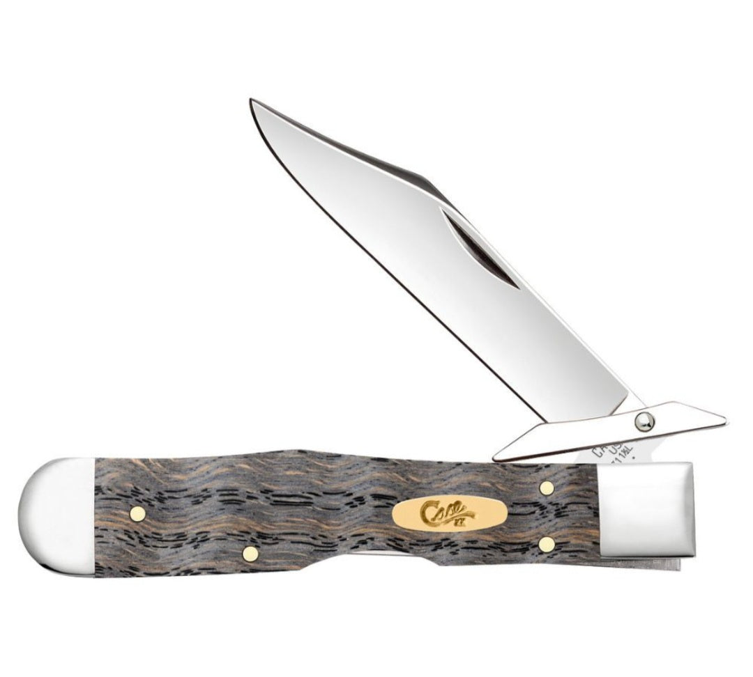 Case XX Black Curly Oak Wood Cheetah Cub