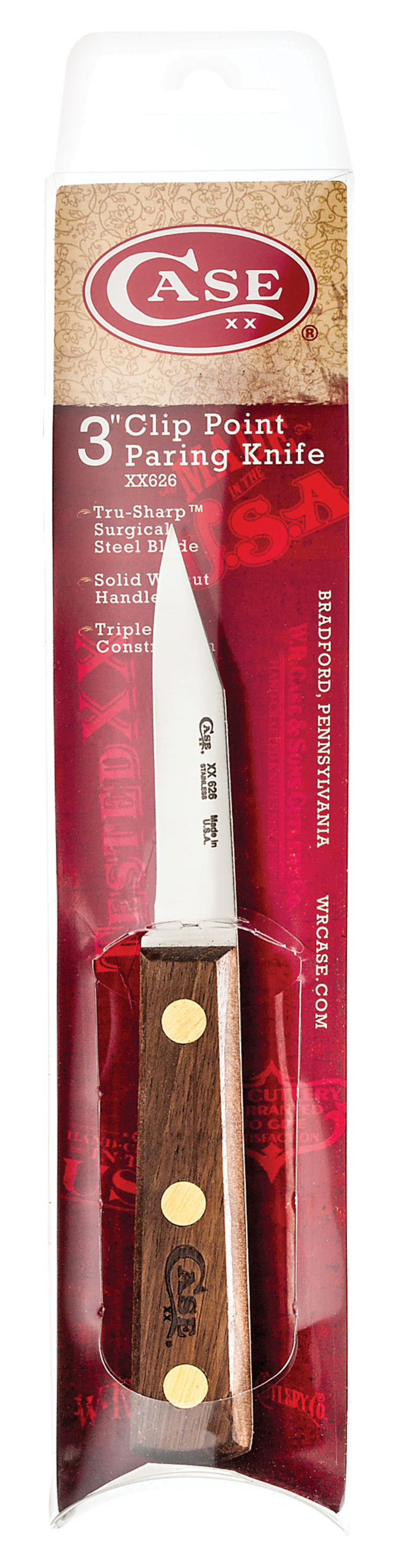 Case XX 3" Clip Point Paring Knife