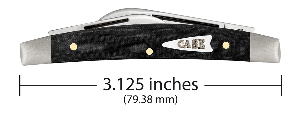 Case XX Black Micarta Smooth Small Congress