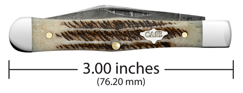 Case XX Vintage Bone Small Swell Center Jack Damascus Blades