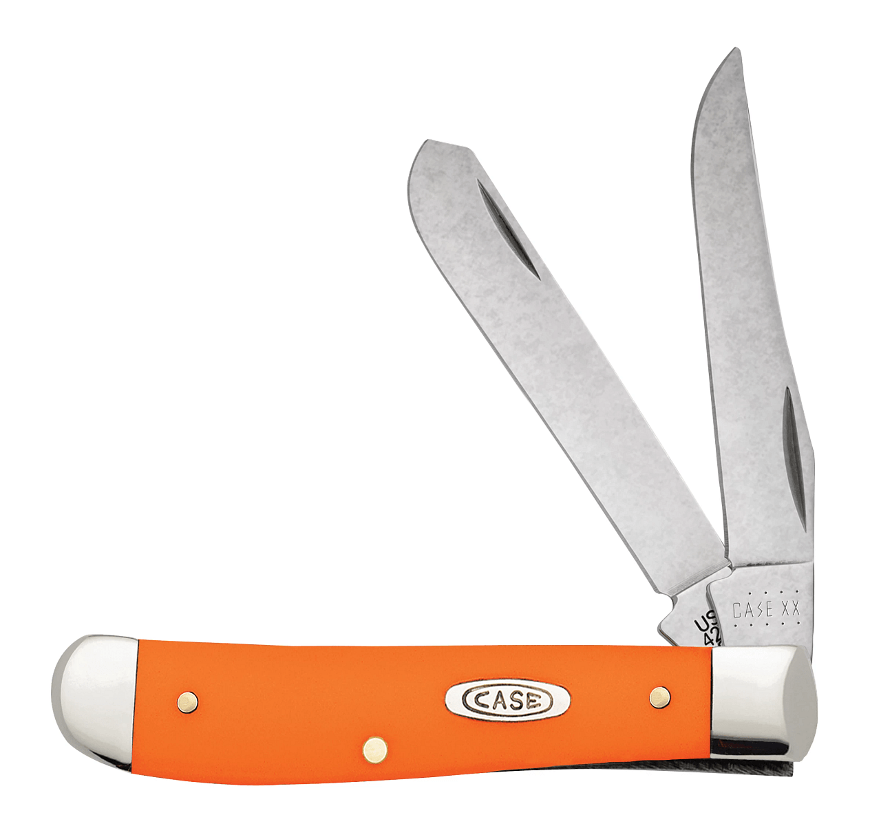 Case XX Orange Synthetic Smooth Mini Trapper