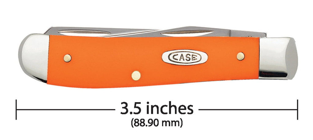 Case XX Orange Synthetic Smooth Mini Trapper