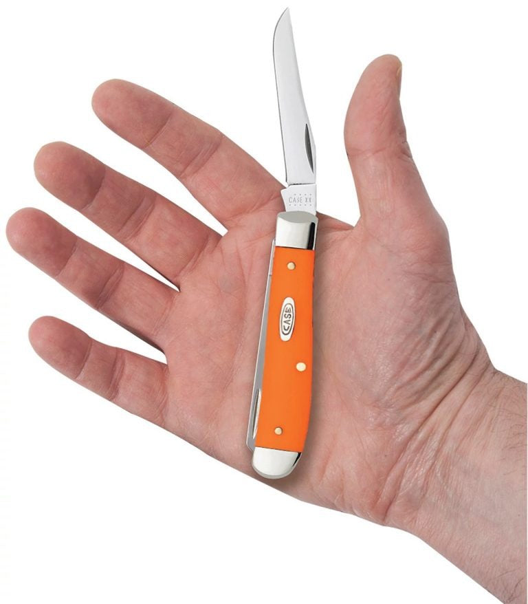 Case XX Orange Synthetic Smooth Mini Trapper