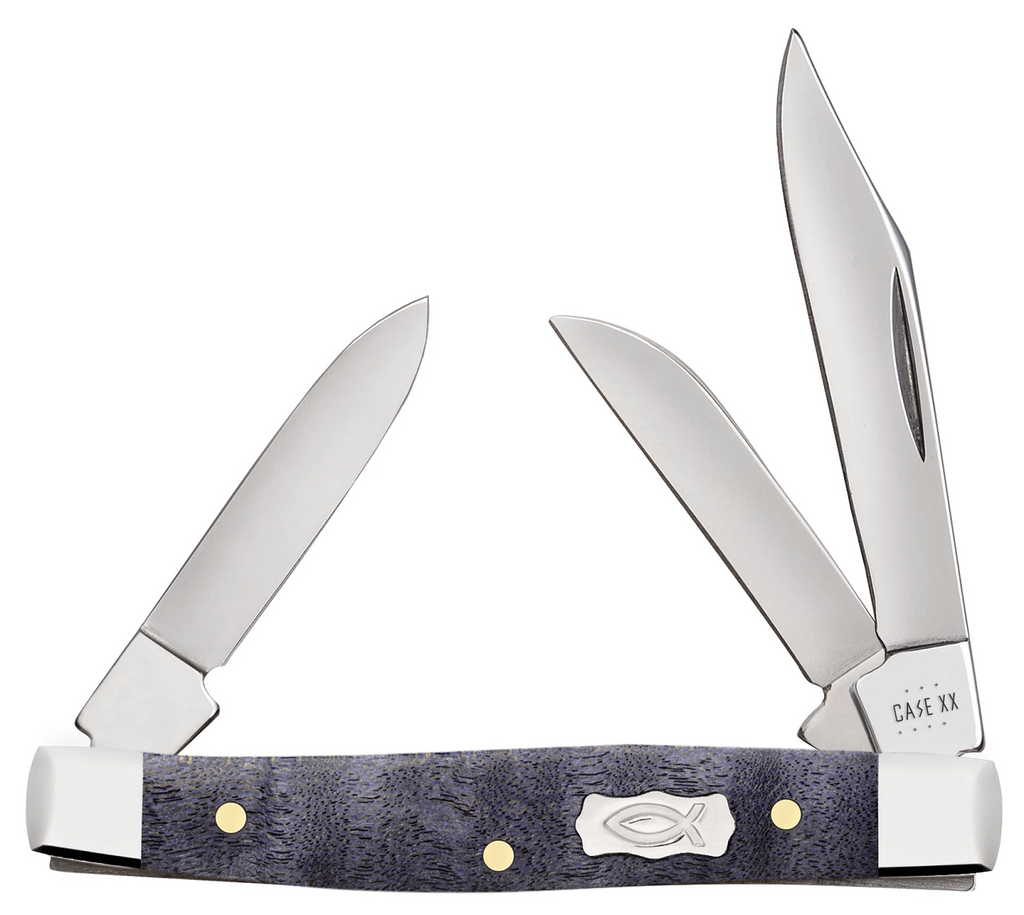 Case XX Purple Curly Maple Smooth Small Stockman
