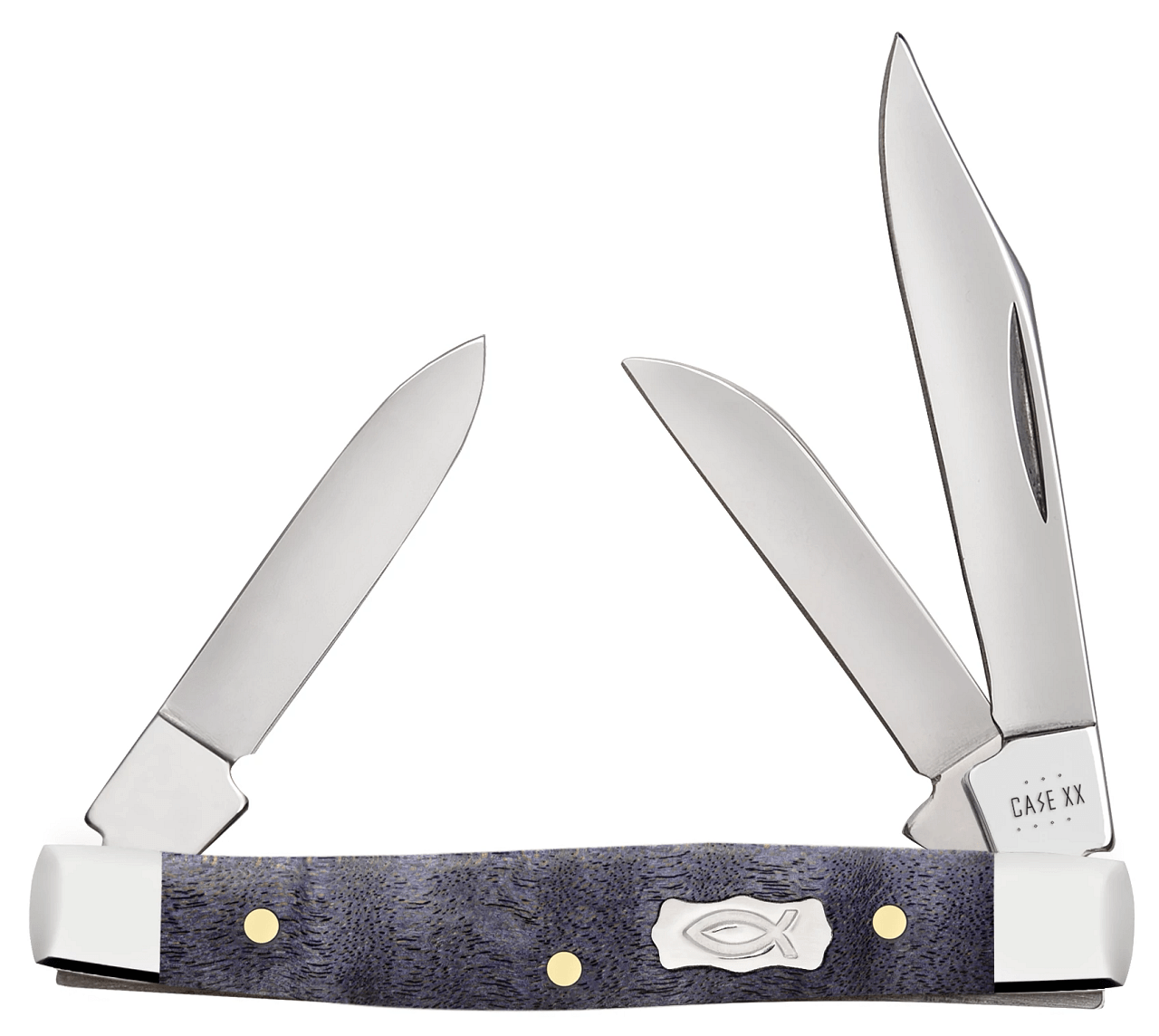 Case XX Purple Curly Maple Smooth Small Stockman