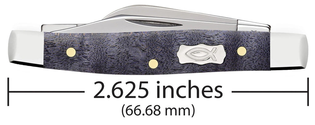 Case XX Purple Curly Maple Smooth Small Stockman