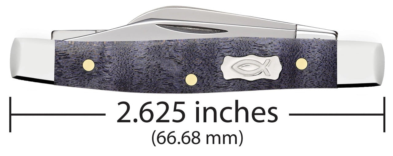 Case XX Purple Curly Maple Smooth Small Stockman